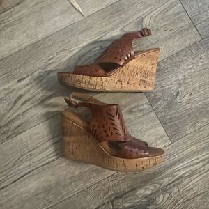 Maurice’s brown sandal wedges, size 8.5